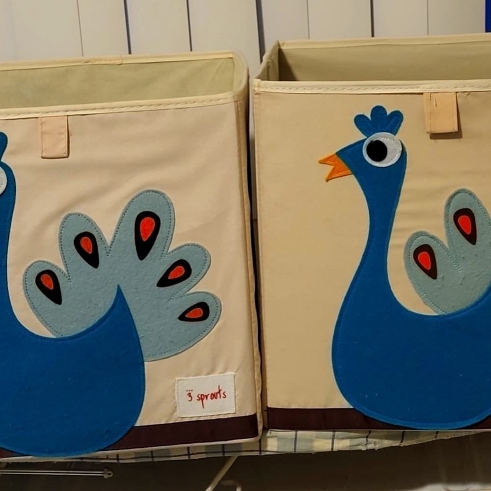 3 SPROUTS CANVAS STORAGE CONTAINER